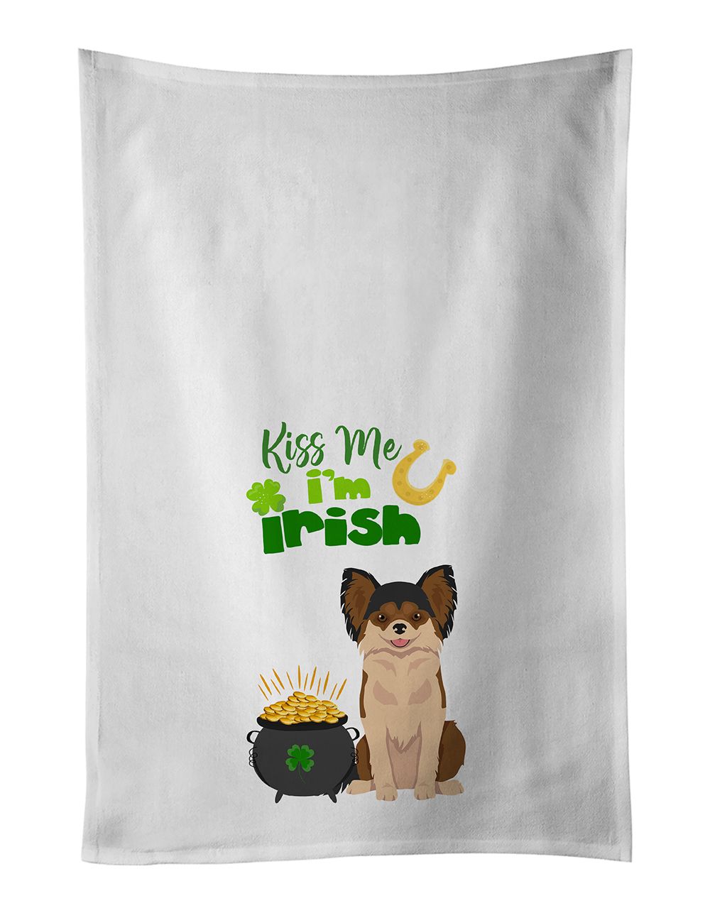 Chihuahua St. Patrick's Day Kitchen Towel Set