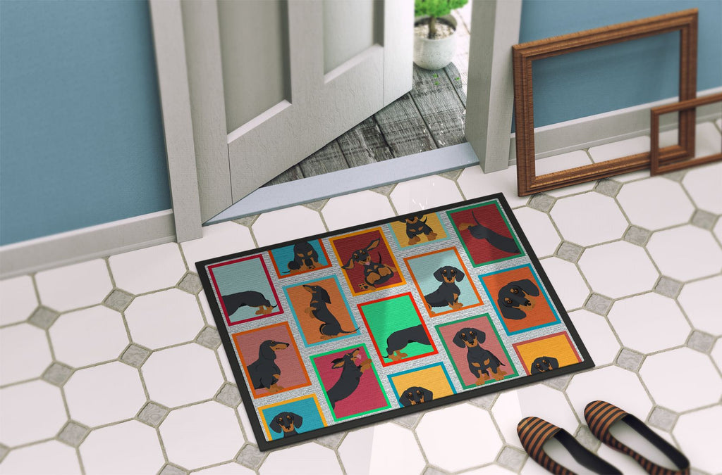 Black and Tan Dachshund Indoor-Outdoor Doormat