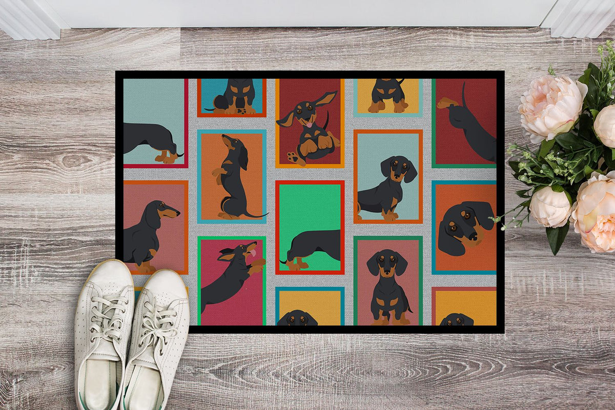 Black and Tan Dachshund Indoor-Outdoor Doormat