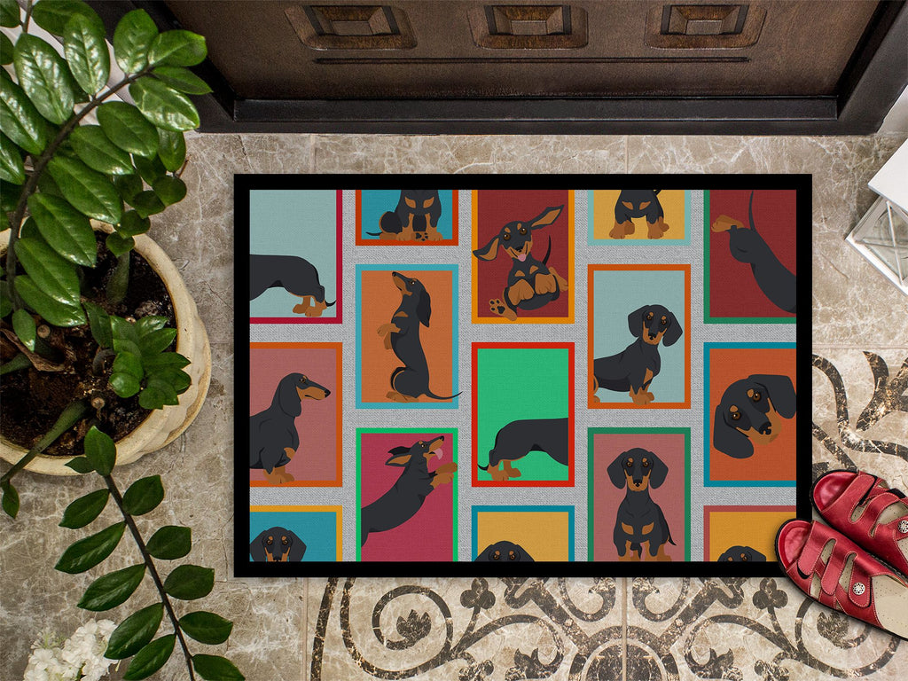 Black and Tan Dachshund Indoor-Outdoor Doormat