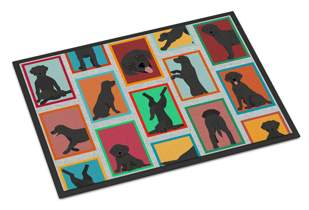 Lots of Black Labrador Retriever Artwork Doormat