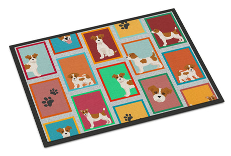 Red and White Jack Russell Terrier Doormat