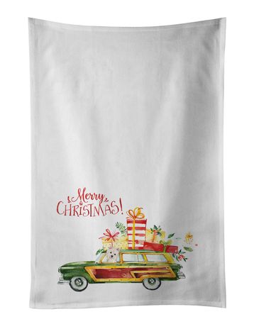 Merry Christmas Westie Kitchen Towel Set