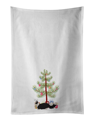 Decorative White Kitchen Towel Set with Full-Color Artwork