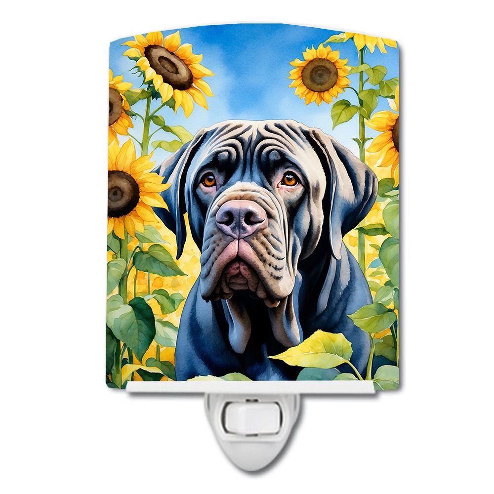 Neapolitan Mastiff in Sunflowers Night Light
