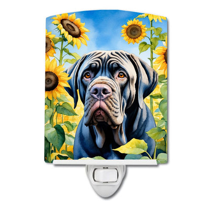Neapolitan Mastiff in Sunflowers Night Light