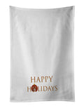 Pembroke Welsh Corgi Happy Holidays Towel Pair