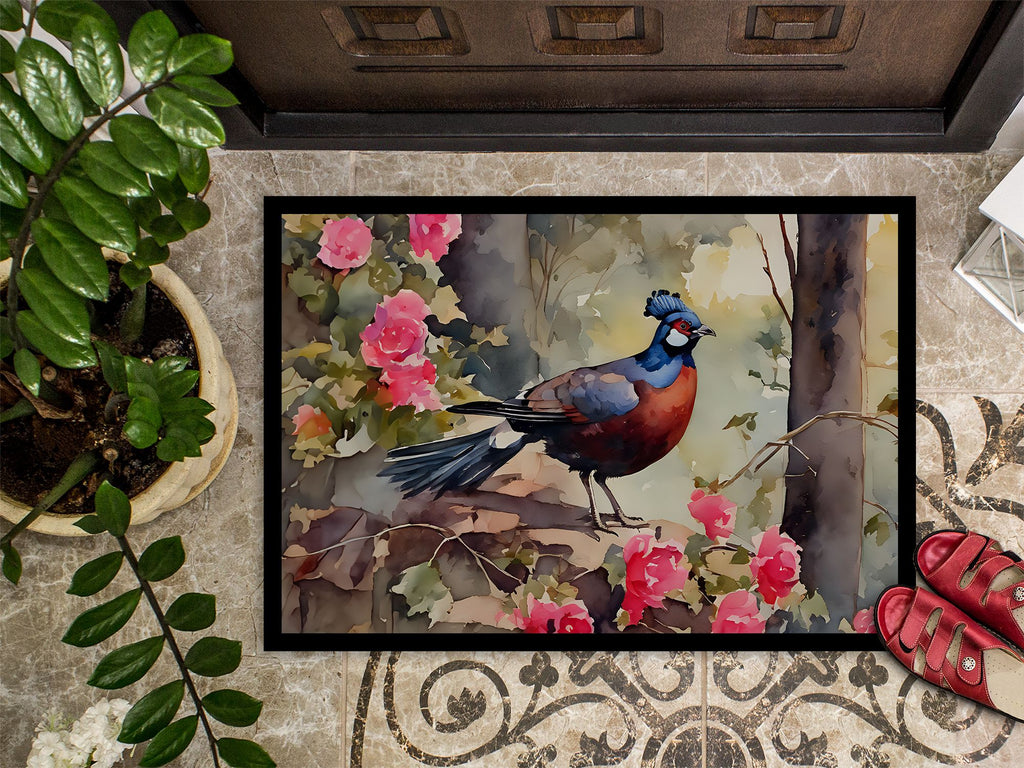 Pheasant Artwork Indoor-Outdoor Doormat