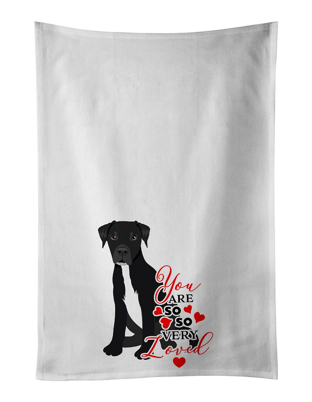 Pit Bull You Are So Loved Kitchen Towel Pair