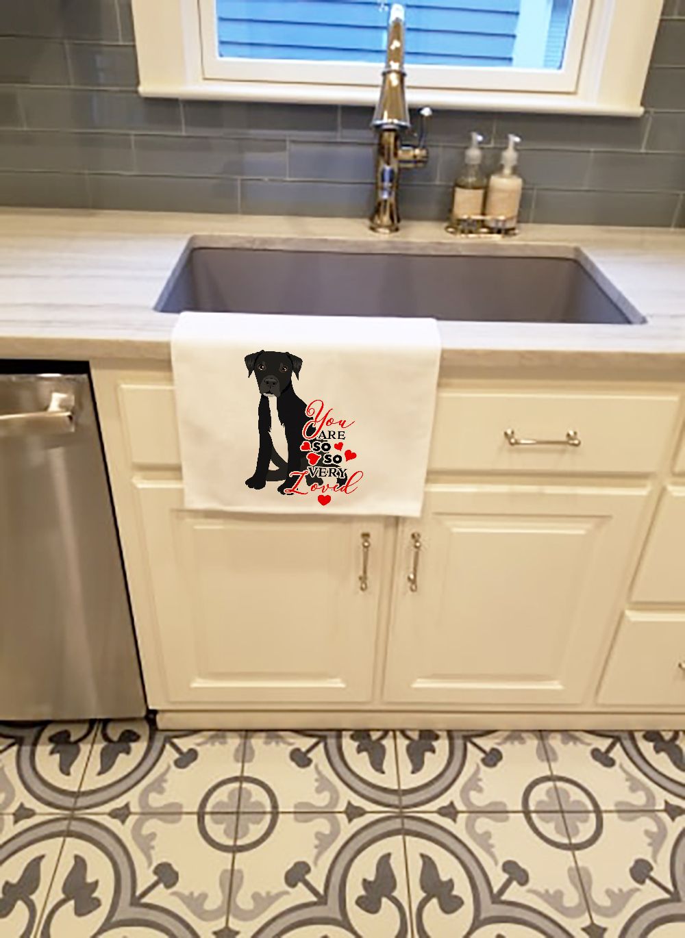 Pit Bull You Are So Loved Kitchen Towel Pair