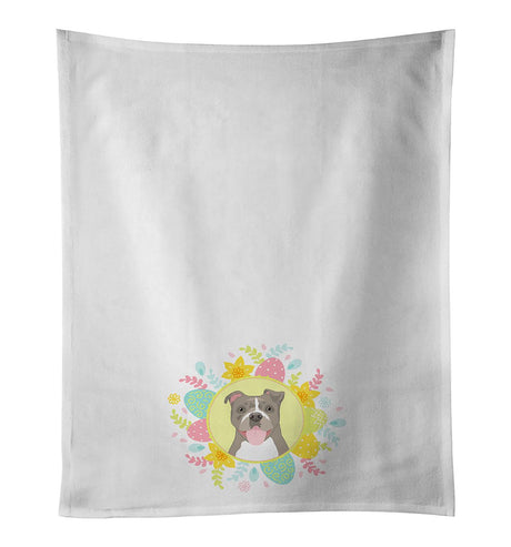 Pit Bull Blue Easter Kitchen Towel Set