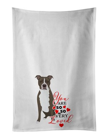 Blue Pit Bull So Loved Kitchen Towel Set