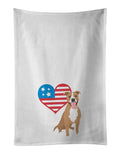 Pit Bull Fawn Patriotic Decorative Kitchen Towel Set