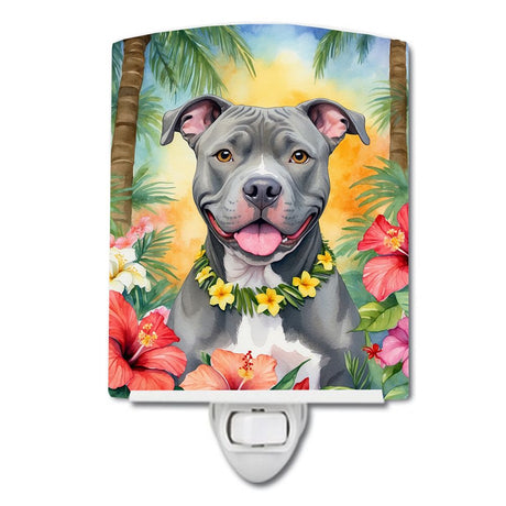 Pit Bull Terrier Luau Decorative Night Light