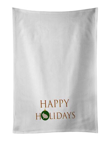 Hermelin Rabbit Happy Holidays Kitchen Towels
