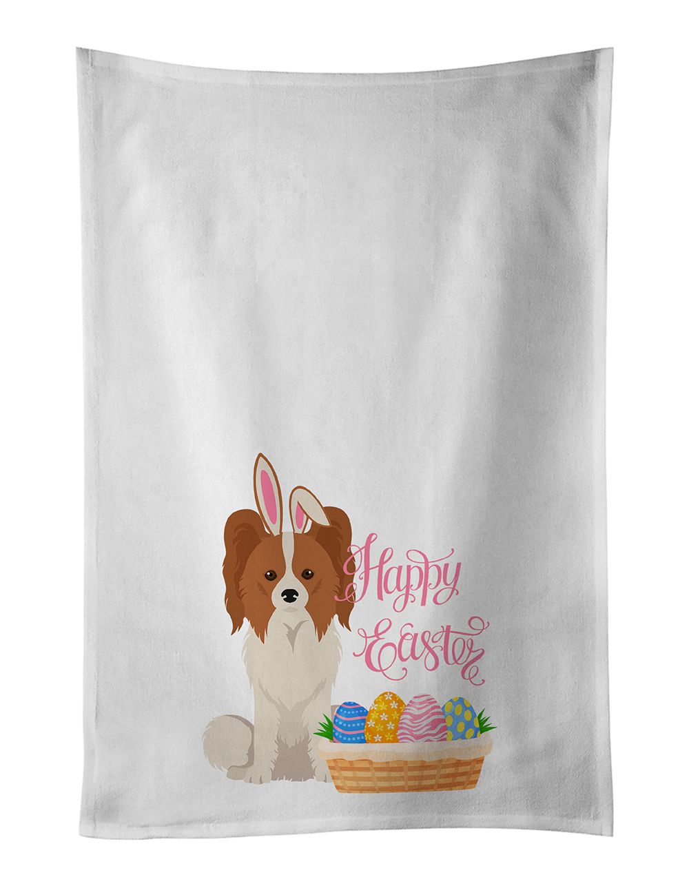 Papillon Easter Egg Hunt Kitchen Towel Pair