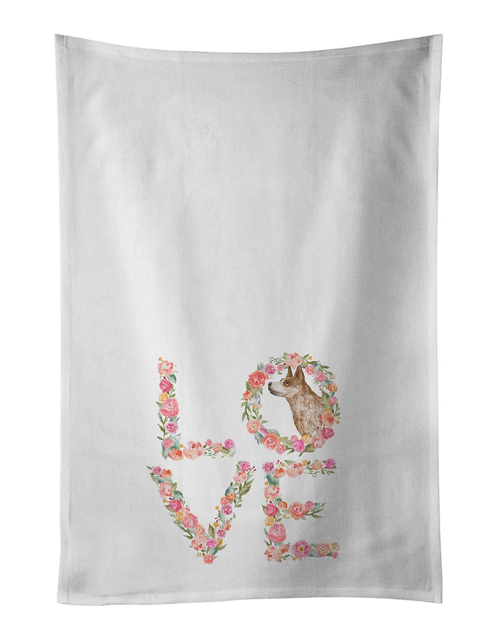 Set of 2 Cotton Kitchen Towels with Artistic Design