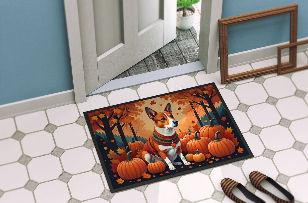 Red Basenji Fall Indoor-Outdoor Doormat