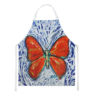 Red Glider Butterfly Art Bib Apron