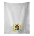Black and Tan Rottweiler Easter Kitchen Towel Set