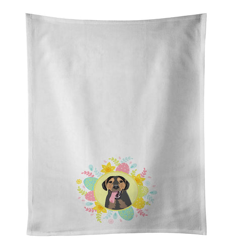 Black and Tan Rottweiler Easter Kitchen Towel Set