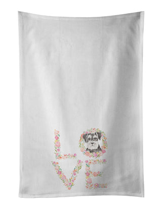 Schnauzer LOVE Valentine's Kitchen Towel Set