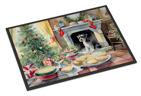 Festive Christmas Cookies Doormat – Indoor Outdoor Entryway Mat, Non-Slip, Washable
