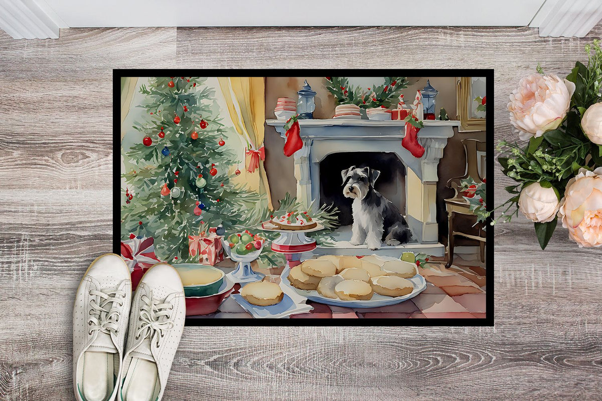 Festive Christmas Cookies Doormat – Indoor Outdoor Entryway Mat, Non-Slip, Washable