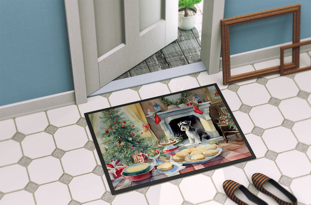 Festive Christmas Cookies Doormat – Indoor Outdoor Entryway Mat, Non-Slip, Washable
