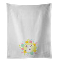Parti Schnauzer Easter Kitchen Towel Pair