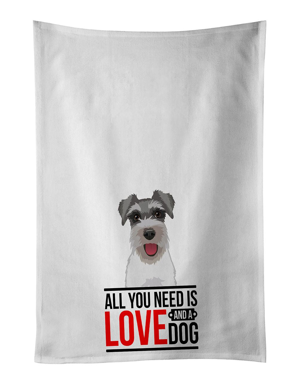 Schnauzer Salt and Pepper Kitchen Towel Set