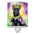 Scottish Terrier King of Mardi Gras Night Light