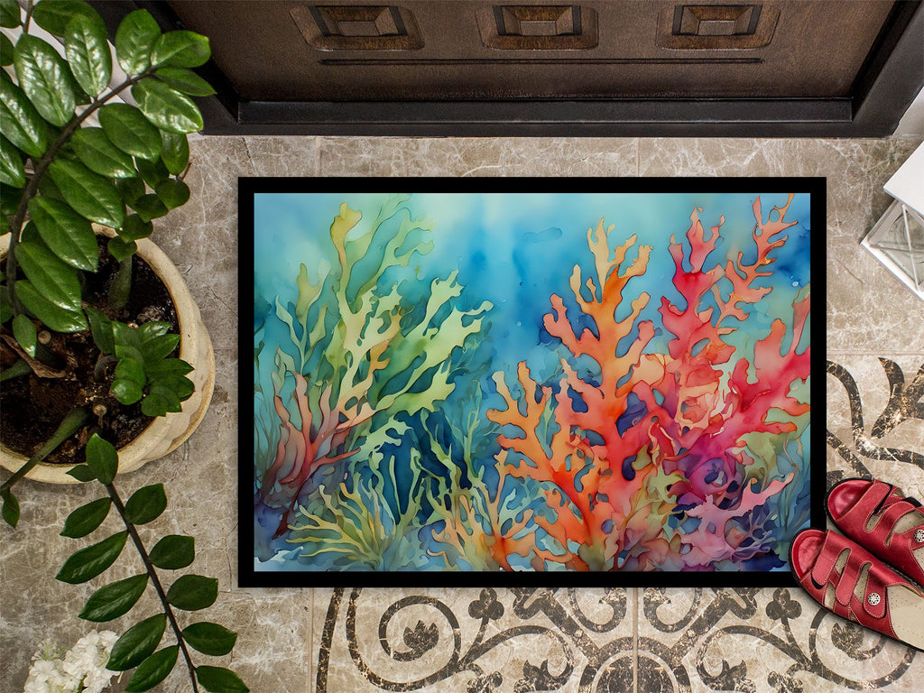 Seaweed Artwork Indoor Outdoor Doormat