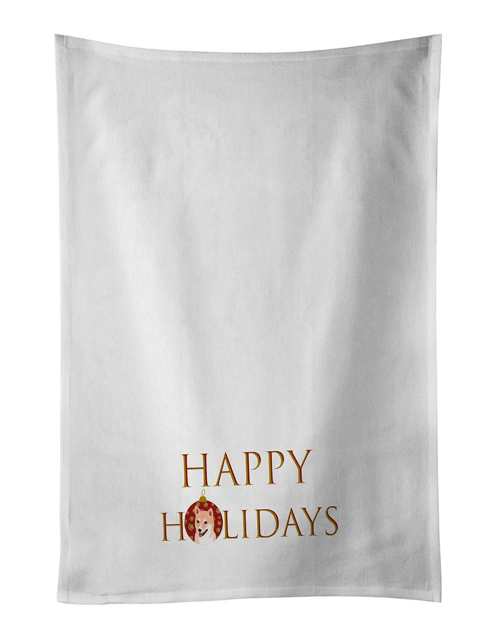 Happy Holidays Shiba Inu Kitchen Towel Set