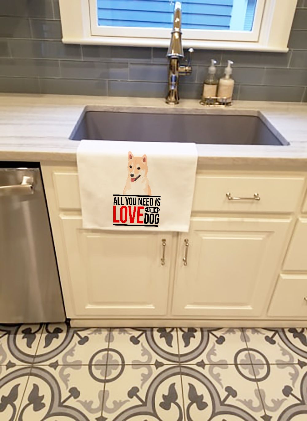 Shiba Inu Cream Decorative Kitchen Towel Set