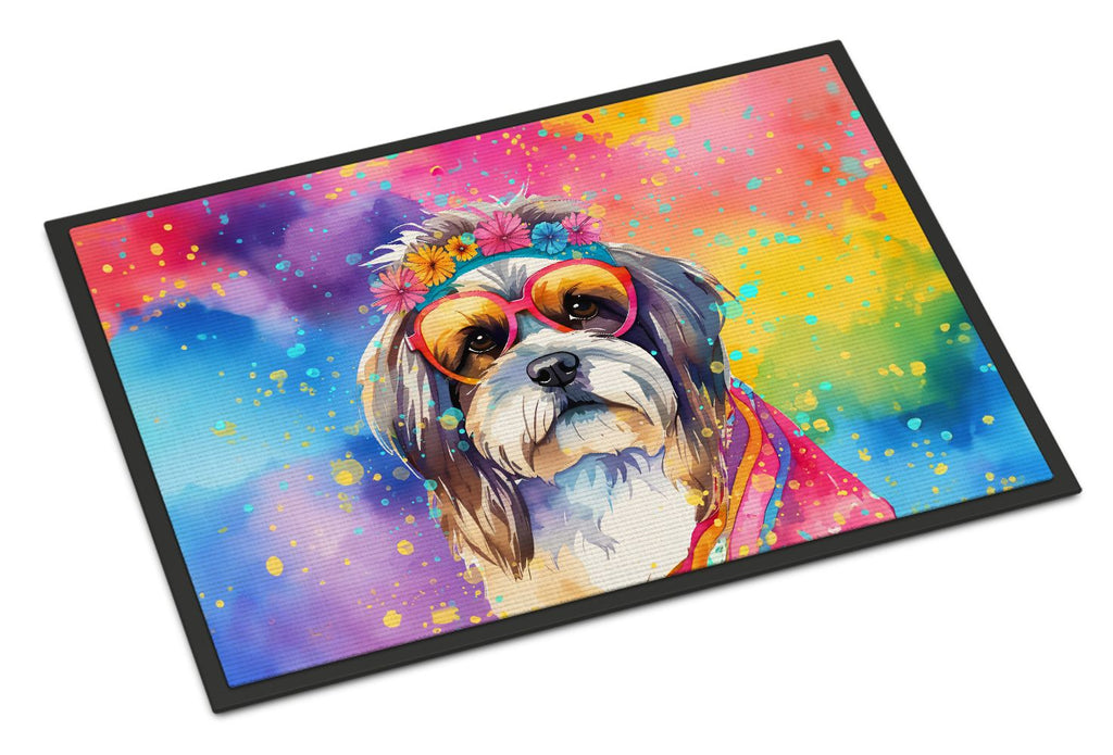 Shih Tzu Hippie Dawg Artwork Doormat