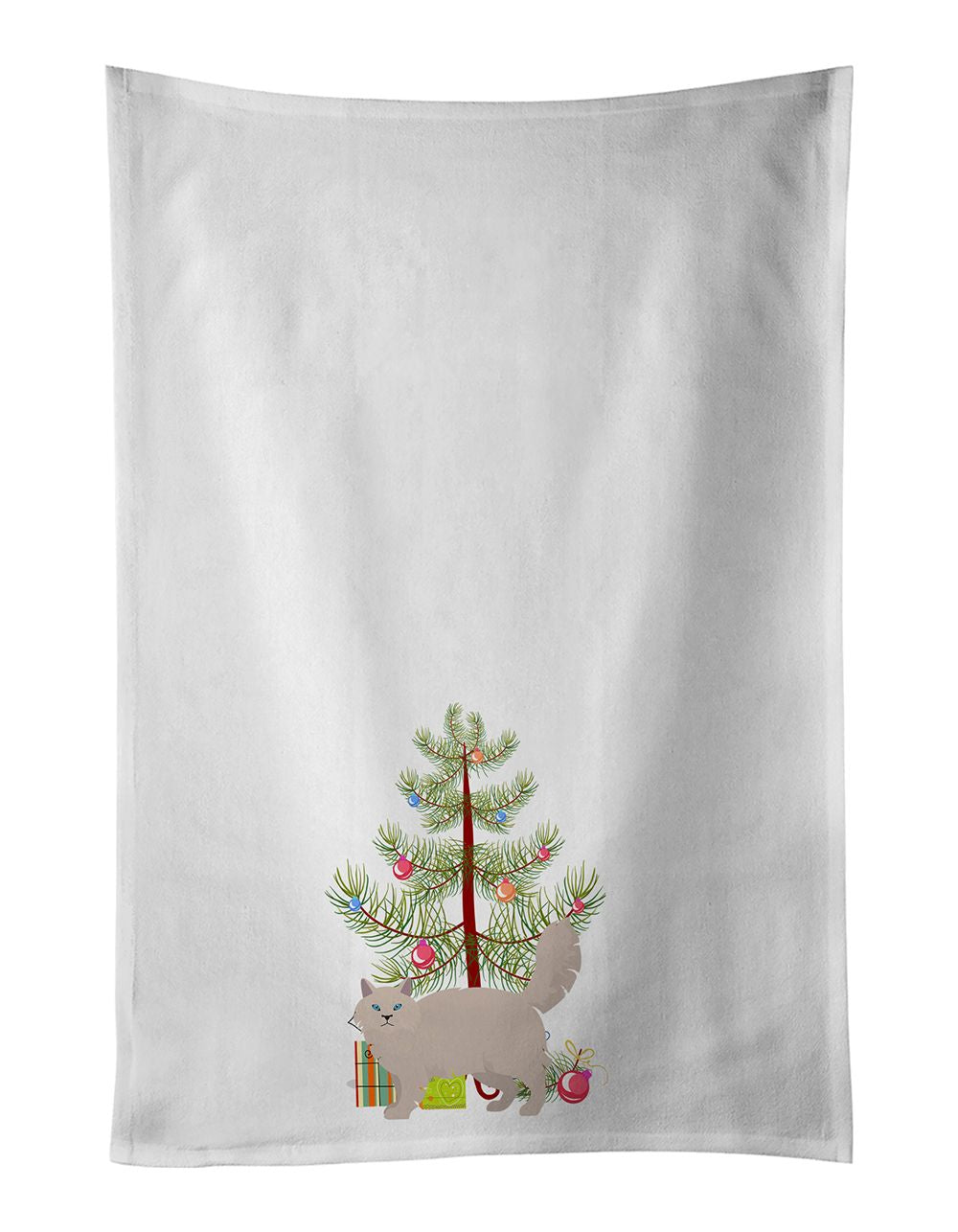 Siberian Forest Cat Christmas Kitchen Towel Set