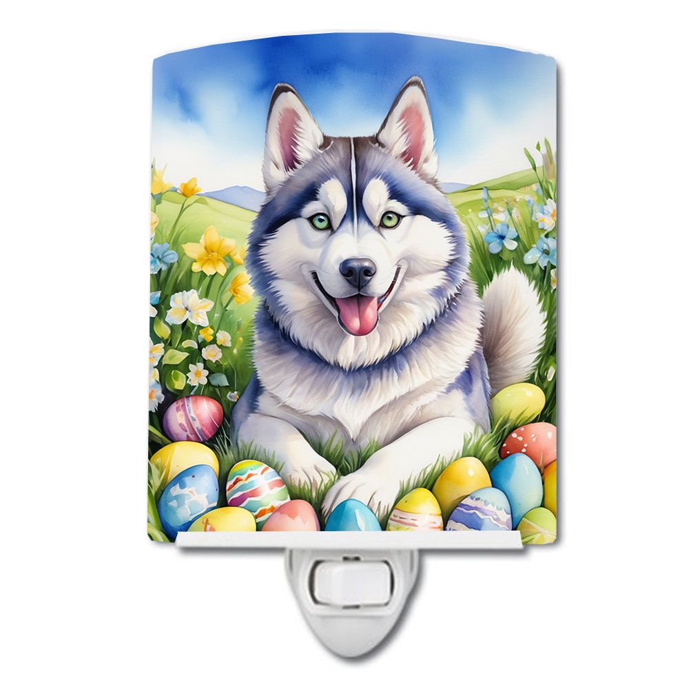 Siberian Husky Easter Egg Hunt Night Light