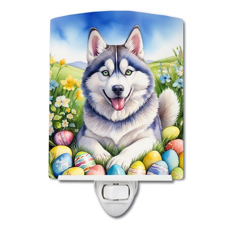 Siberian Husky Easter Egg Hunt Night Light