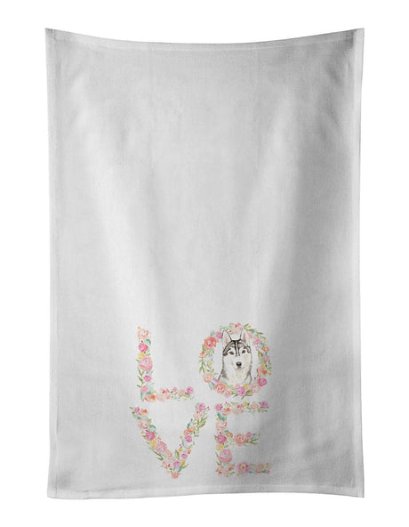 Siberian Husky LOVE Kitchen Towel Set