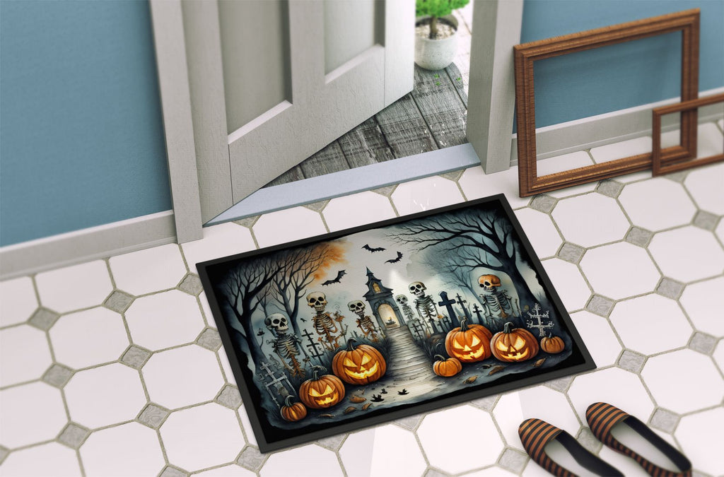 Spooky Skeleton Halloween Doormat