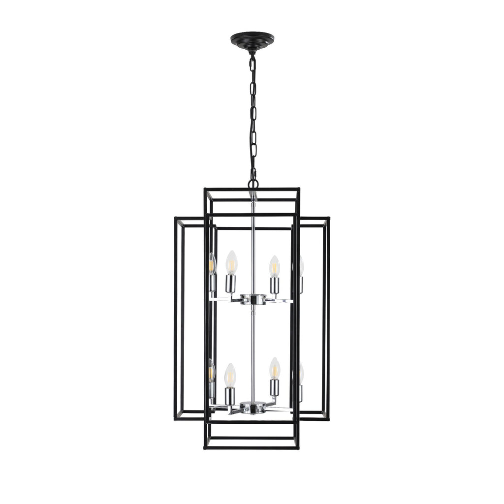 Adjustable Boom Foyer Pendant Light – 60-, everyday Metal Frame, E12 Sockets