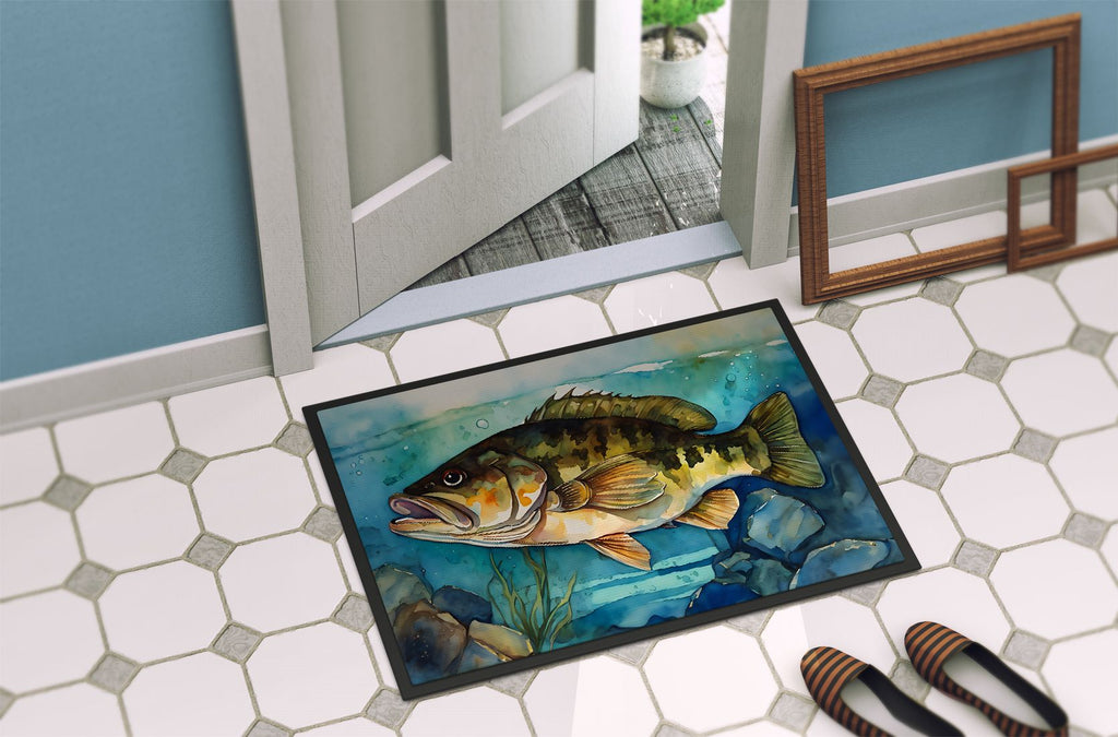 Smallmouth Bass Artwork Indoor-Outdoor Doormat