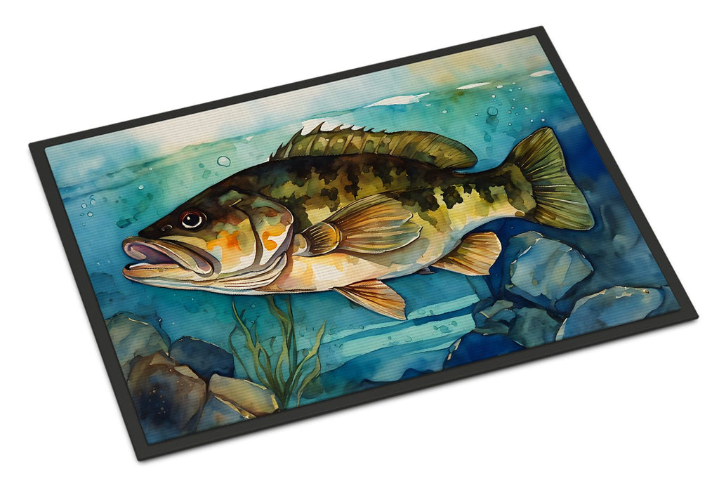 Smallmouth Bass Artwork Indoor-Outdoor Doormat