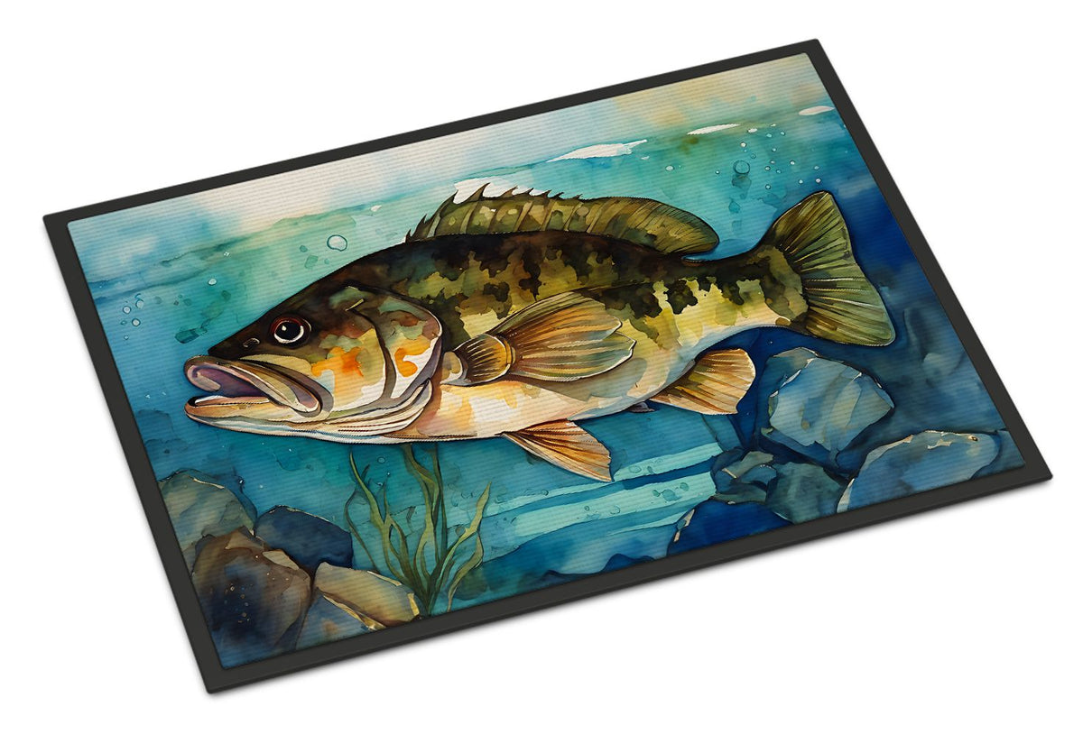 Smallmouth Bass Artwork Indoor-Outdoor Doormat
