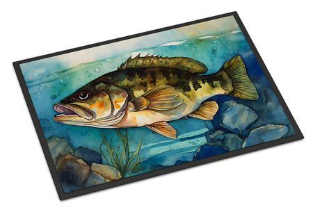 Smallmouth Bass Artwork Indoor-Outdoor Doormat