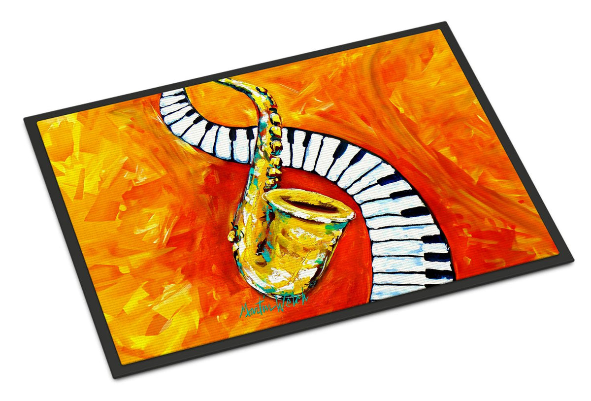 Something Blues Saxophone and Piano Doormat