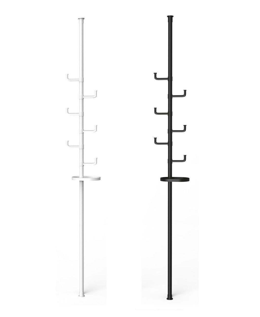 Adjustable Floor-to-Ceiling Tension Rod for Hanging Clothes and Accessories