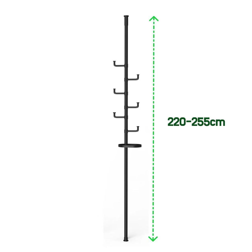 Adjustable Floor-to-Ceiling Tension Rod for Hanging Clothes and Accessories
