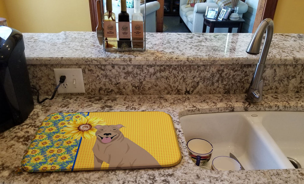 Absorbent Dish Drying Mat with Non-Slip Backing - Fast Drying, Generous Size